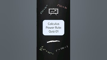 Calculus Power Rule: Quiz One f′(x) #math #maths #quiz #stem #calculus