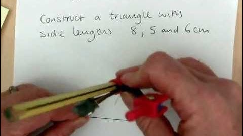 constructing a triangle with a ruler and compass