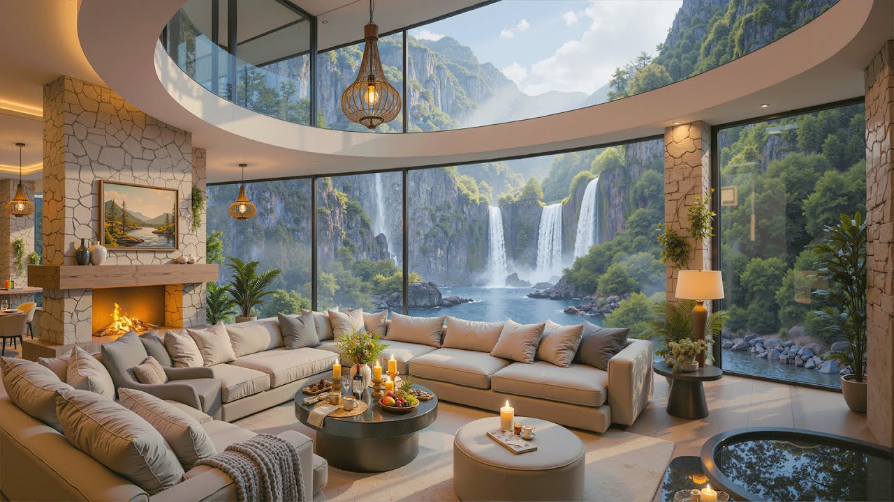 Forest Living Room Jazz | Tranquil Morning Jazz Music & Nature Therapy for Study, Work, Deep Relax