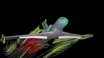 Dassault Falcon aerodynamic analysis, CFD simulation snapshots -  #Falcon8X
