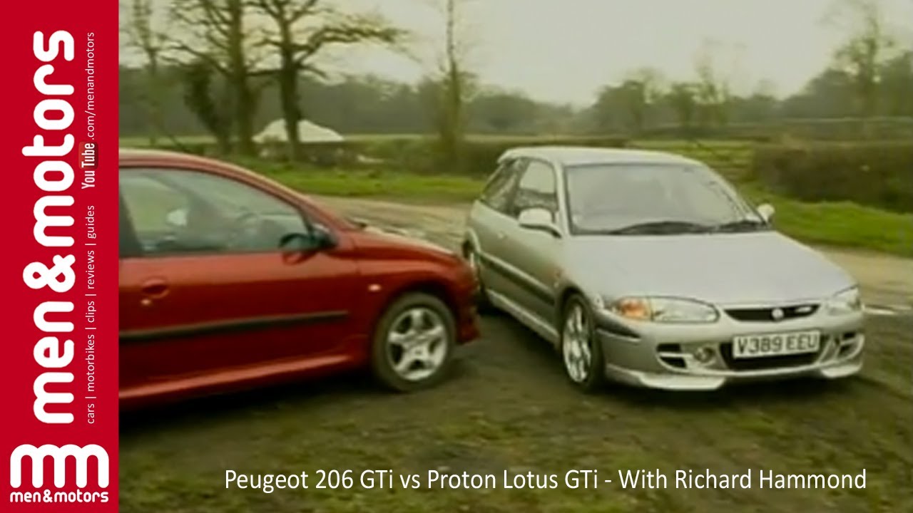 Peugeot 206 GTi vs Proton Lotus GTi - With Richard Hammond Peugeot 206 GTi vs Proton Lotus GTi - With Richard Hammond