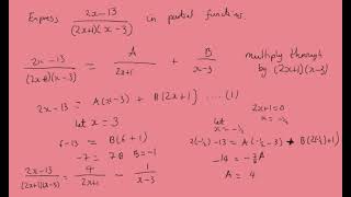7.2 Partial Fractions