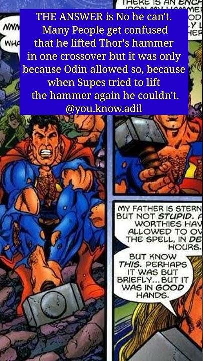 can-superman-lift-thor-s-hammer-mohammad-adil-dc-super-superman