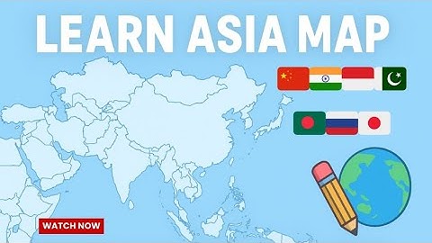 Asia map - All Asian countries show. #asiamap #geography 