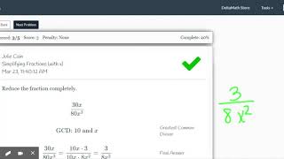 DeltaMath Algebra 2 Examples