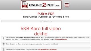 Online PDF# https://online2pdf.com/pub-to-pdf screenshot 5