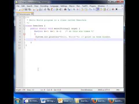 Java Compile on Windows