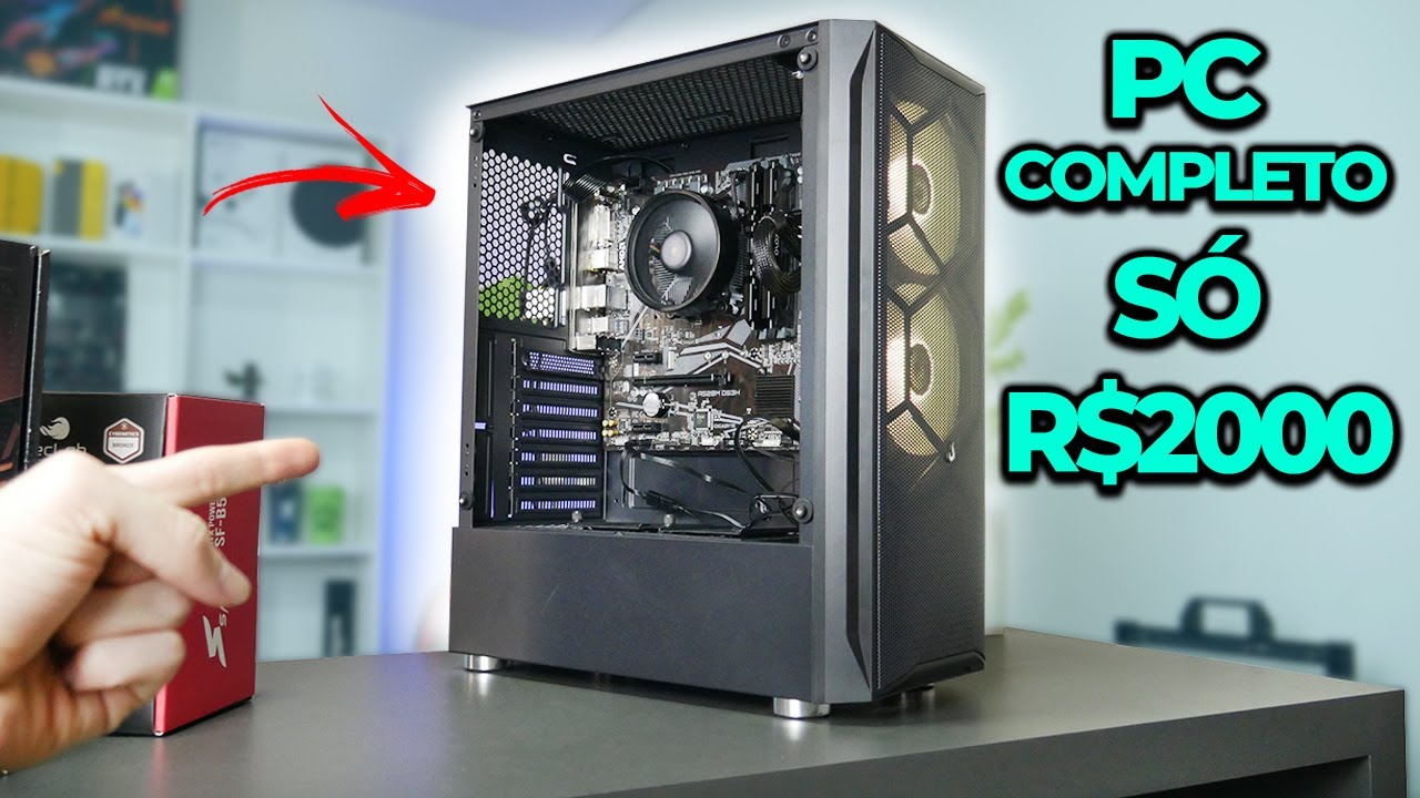 O PC GAMER DE R$2000 MAIS SENSATO PARA MONTAR HOJE, PRA JOGOS E TRABALHO (semana 13)