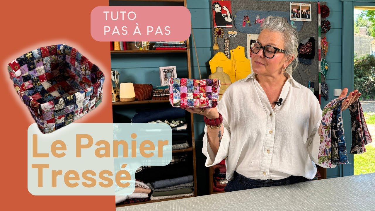 Fabriquez un panier tissé en tissu / Make a Woven Fabric Basket