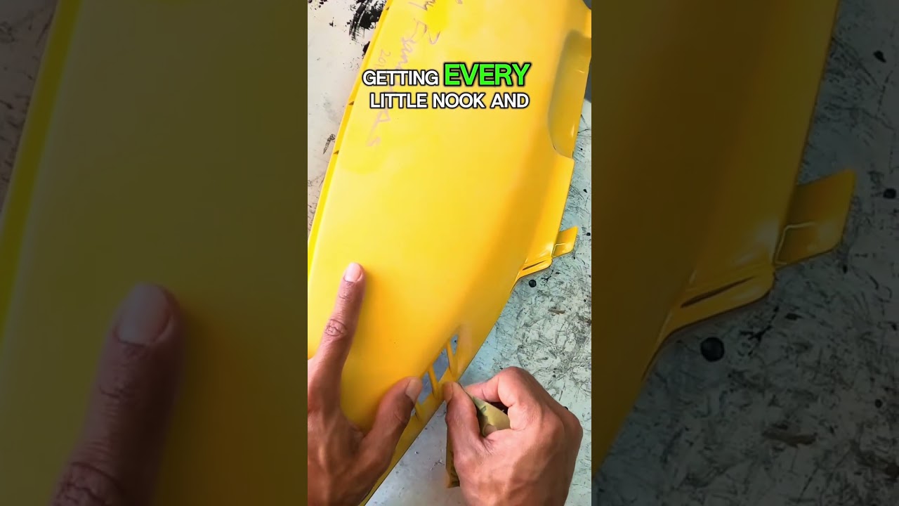 Полезный совет: чтобы избежать отслаивания краски/грунтовки, шлифуйте такие детали.