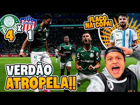 GOLEADA E CLASSIFICAÇÃO DO PALMEIRAS!! FLACO FICOU SABENDO EM CAMPO DA CONVOCAÇÃO PRA COPA!!