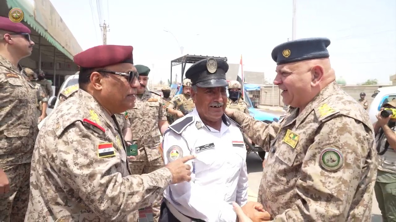 مدير صنف الإعلام والتوجيه المعنوي وقائد الفرقة المشاة السادسة يزوران قضاء الطارمية