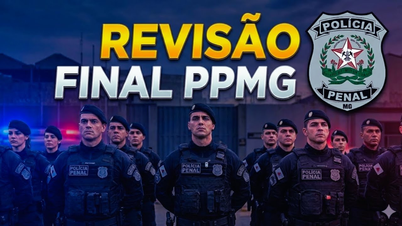 🔴 REVISÃO FINAL PPMG: 10 Questões de RACIOCÍNIO LÓGICO - Instituto AOCP - Polícia Penal de Minas