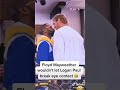 Mayweather won’t let Logan Paul Break Eye Contact in Face to Face