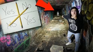 playing charlie charlie challenge at abandoned slaughter house in the woods... screenshot 4