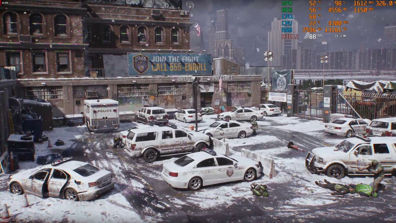 AMD Ryzen R7 2700X 4.3GHz Radeon RX Vega 64 AIO LC 11 Games Benchmark  1440p MAX preset