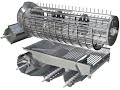 Axial Flow Combine Thresher Animation 
