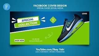 Special Shoes Social Media and Facebook Cover Post - PixelLab Tutorial screenshot 2
