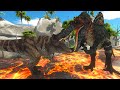 The journey of planet dinosaur spinosaurus  animal revolt battle simulator