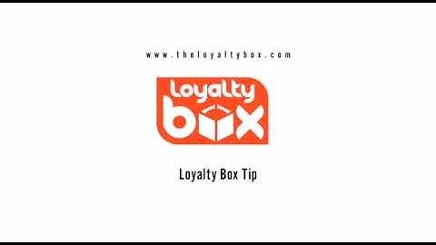 The Loyalty Box: Admin Area - Exporting a Customer List