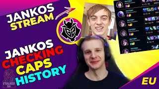 G2 Jankos Checking G2 Caps Match History [FUNNY]