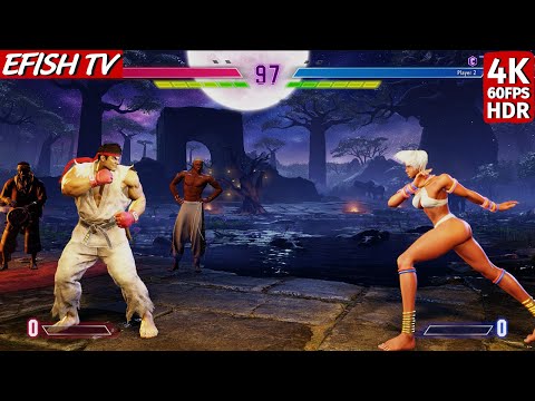 Ryu vs Elena (Hardest AI) - Street Fighter 6