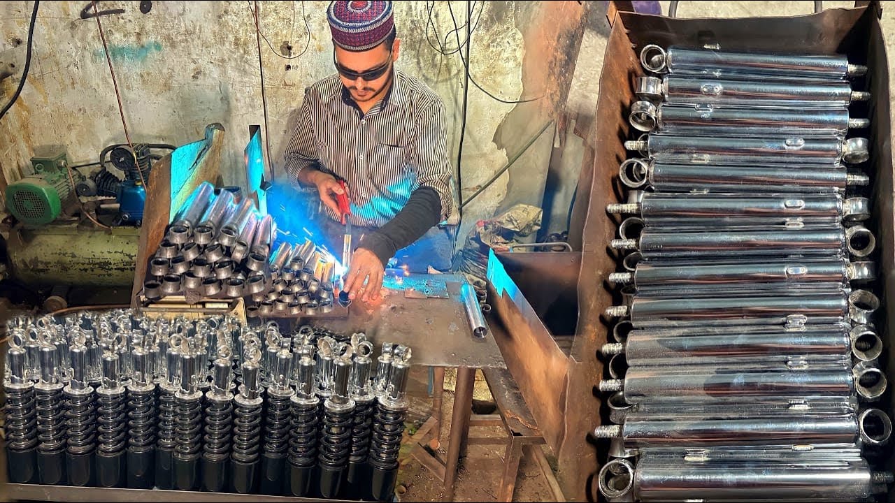 Amazing Manufacturing Process of Motorcycle Shock Absorbers With Minimal Tools YouTube