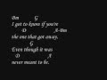 Green Day - ¡Uno! - Stay The Night Lyrics And Chords