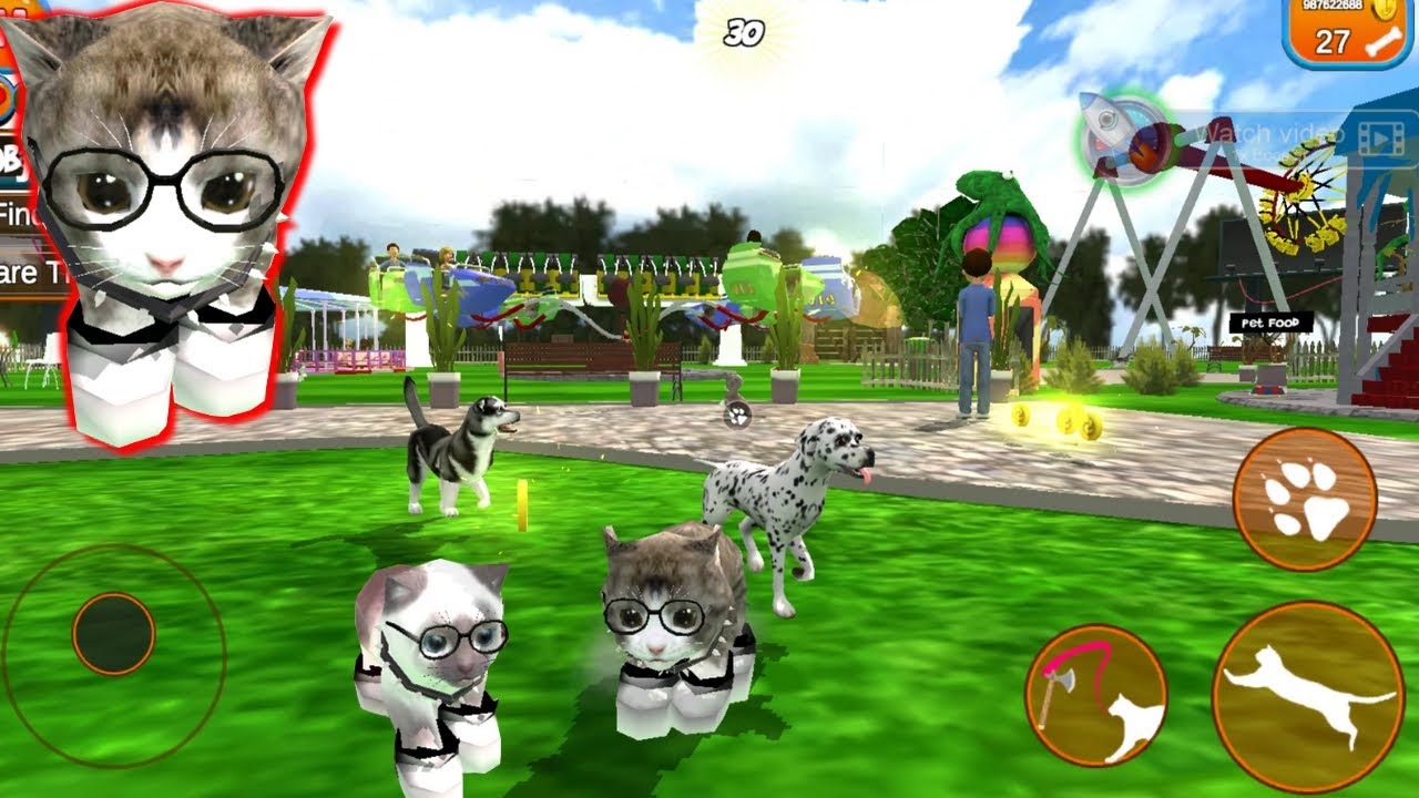 jogo de gato fofo - meu simulador de gato virtual doce jogo de estimação  para crianças::Appstore for Android