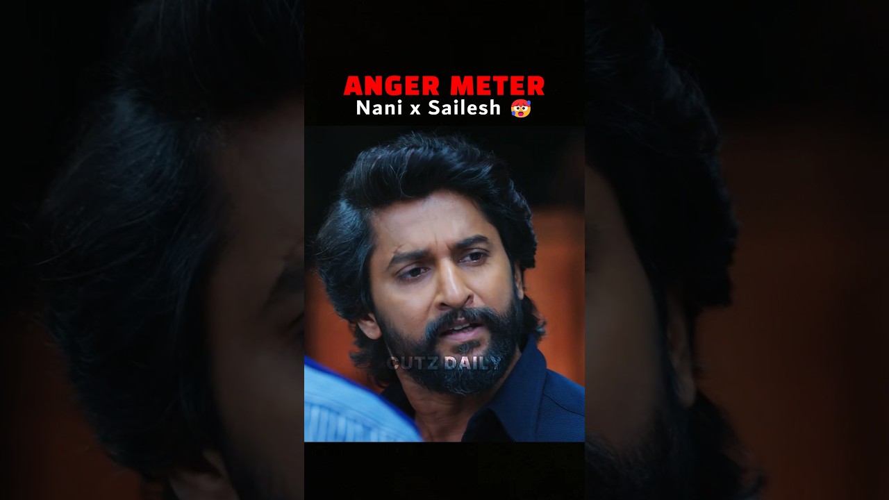 Anger Meter of Nani Hit 3 Movie Director 🥵 #nani #hit3 #anger #viralvideo #shorts