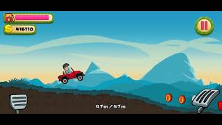 Hill Climb Racing Red Car Race in Mountain forest evening Drive Challenge android Race Game Play