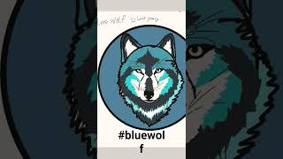 Blue Wolf Profile Pic Drawing bluewolf 3