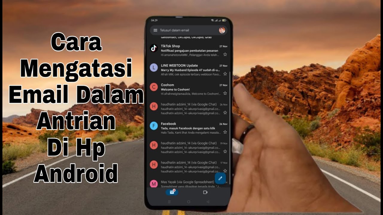 Cara Mengatasi Email Dalam Antrian Di Hp Android 