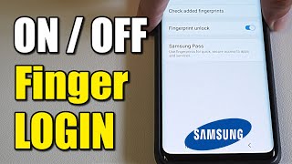 How to Turn On or OFF Fingerprint LOGIN Lockscreen on Samsung Phone (Best Method) screenshot 3