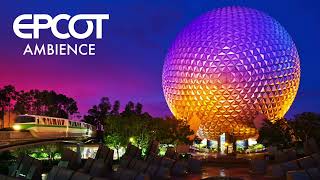 EPCOT Ambience | Spaceship Earth at Night