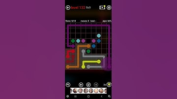 Flow Free 9x9 Level 132 #flowfree #level132 #8x8 #6x6 #7x7 #8x8 #mania #9x9 #10x10