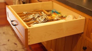 Ep 8: Making Dovetail Drawers - How to build dovetailed kitchen drawers - DIY Kitchen Cabinets
