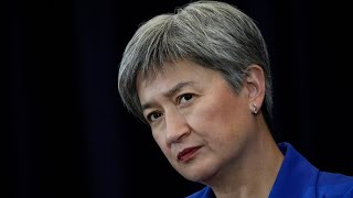 Foreign Minister Penny Wong reacts to Donald Trump's hush money trial verdict