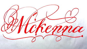 Mckenna Name Signature Calligraphy Status | #moderncalligraphy #cursive #YearofYou #mckenna