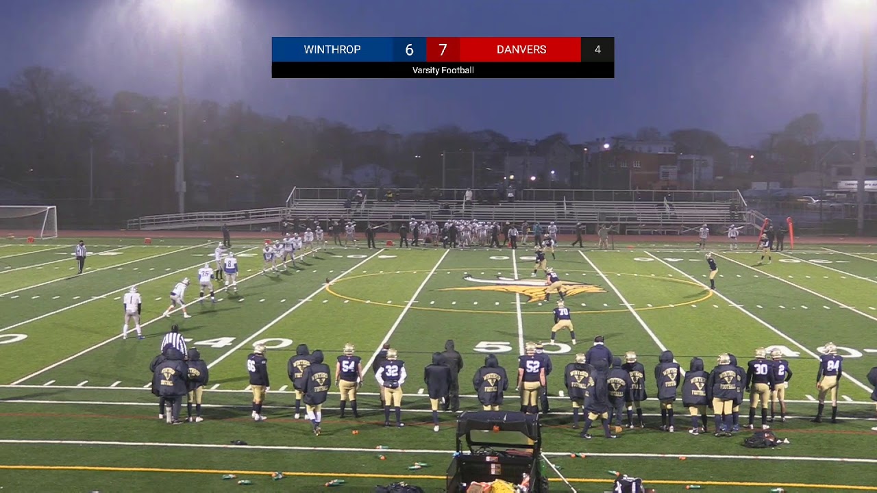 varsity football vs Danvers 4/16/21