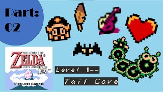 Link's Awakening DX - Part 02 - Tail Cave, Roc's Feather, & Moldorm