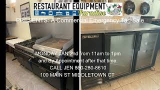 Commercial Restaurant Tag Sale 100 Main St. Middletown CT