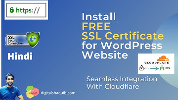 How to Install Free HTTPS SSL Certificate to WordPress Website for any Hosting- Cloudflare- Hindi
