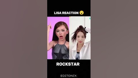 LISA REACTION 😮😨 #music #blackpink #rockstar#lisa#kpop#makeup#japanesemusic#shorts#viral#newsong