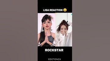 LISA REACTION 😮😨 #music #blackpink #rockstar#lisa#kpop#makeup#japanesemusic#shorts#viral#newsong