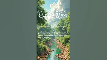 سورة الكهف آية ٤١ ٤٣ أو يصبح ماؤها غورا فلن تستطيع له طلبا Surah Al Kahf Ayah 41 43 