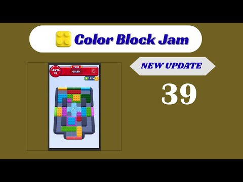 🎨 Color Block Jam Level 39 Walkthrough - NEW UPDATE | Go Answer 🧩