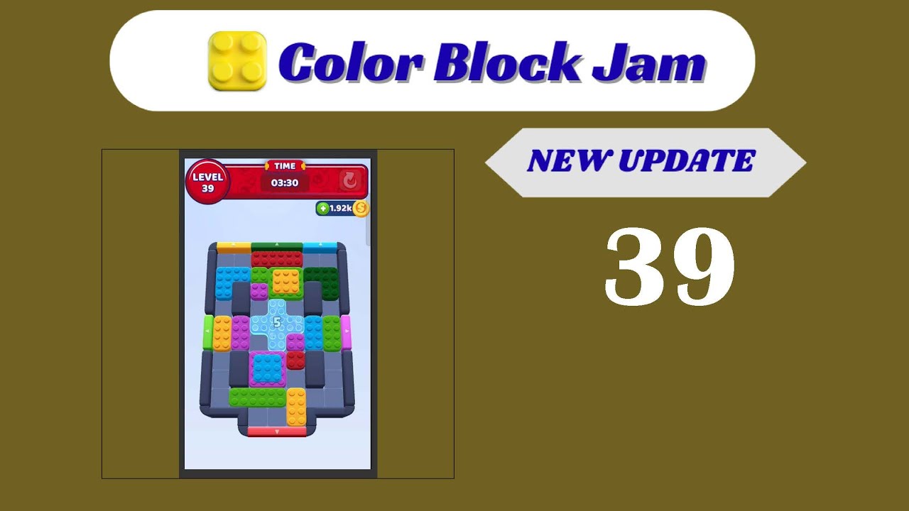 🎨 Color Block Jam Level 39 Walkthrough - NEW UPDATE | Go Answer 🧩