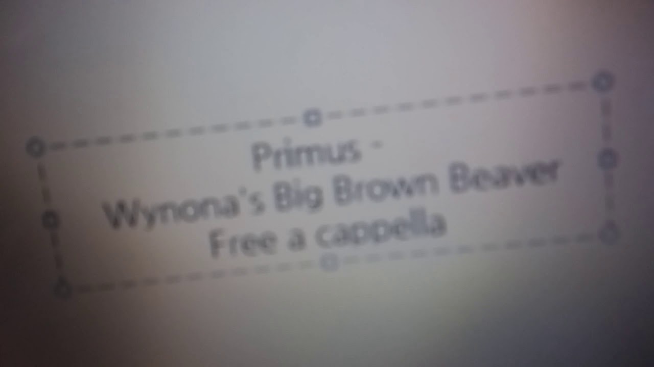Primus Wynona's Big Brown Beaver Free a cappella フリーアカペラ YouTube