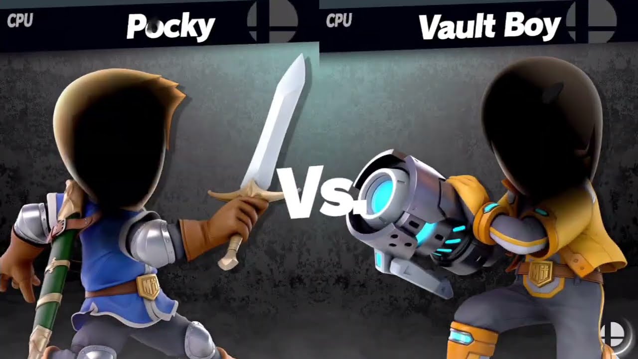 SSBU - Third Party Miis - Round Of 16 - (6) Pocky v (11) Vault Boy